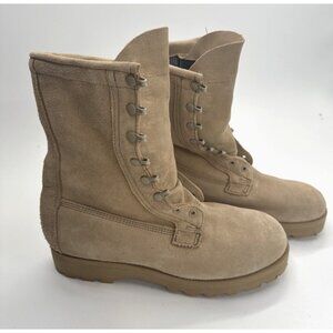 Wellco Combat Boots Mens 9.5 W Beige GoreTex Vibram Desert Tan 08-D-1042